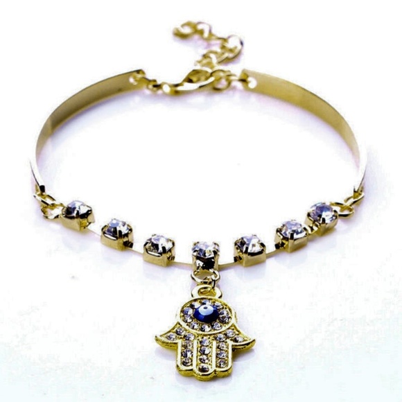 Lirrio's Closet Jewelry - Hamsa Fatima Hand Bracelet NWT-